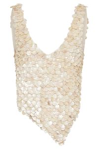 Chaleco de Ganchillo Hecho a Mano Estilo Bohemio con Flecos de Perlas, Top para Mujer, Accesorios de Baño - Product Image 6