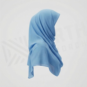 Hiyab de Chifón de Color Sólido para Mujer, Transpirable, para Uso Diario, Pañuelo Étnico de Oriente Medio - Product Image 3