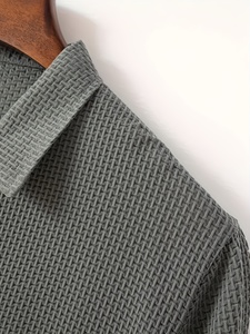 Camiseta de Hombre Transpirable de Algodón/Bambú de Punto Sólido con Manga Corta, Duradera, de Secado Rápido, Moda Sostenible en Tendencia - Product Image 2