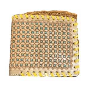 Cartera de cuero de vaca de primera calidad para hombre, de estilo moderno, mecanizada a mano con RFID, uso diario, aspecto occidental, forro de nailon - Product Image 1