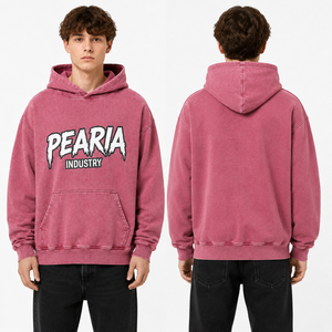 Sudadera con Capucha para Hombre, Estilo Francés, Tejido Grueso de 370g, Talla Grande, con Cordón Ajustable, Bolsillo Canguro, Estampado Personalizado, Ropa Urbana - Product Image 6