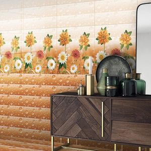 300x600 white glossy finish ceramic tile minimalist wall surface ideal for office building interiors large <b>scale</b> modern - Product Image 3