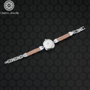 Reloj de Cristal Cuadrado para Mujer Charm_Jewells, Caja de Acero Inoxidable, Correa de Cuero, Cuarzo Analógico, Elegante, Estilo Joyería de Moda - Product Image 2