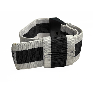HANDSCHUHE INDUSTRIES Adjustable Blood Flow Restriction <b>Band</b> Black White Striped Polyester <b>Exercise</b> Strap Durable Arm Leg - Product Image 6