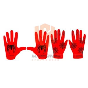 Best Quality Non-Slip Full Finger Adjustable Wrist Strap Hand Grips Leather Football Gloves 2026 Custom Design American <b>Hook</b> - Product Image 4