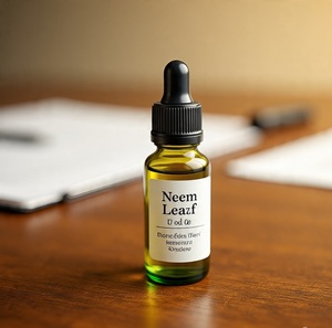 Huile Essentielle de Feuilles de Neem Fraîches de Qualité Assurée, 100% Pure, Distillée à la Vapeur, pour la Nutrition des Cheveux, Écologique, Prix Bas, Inde - Product Image 2