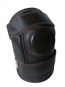 Genouillères de Travail et de Musculation Écologiques en Spandex/Modal/Coton Marron avec Rembourrage en Gel Réglable – Protection Avancée et Sécurité Tactique - Product Image 2