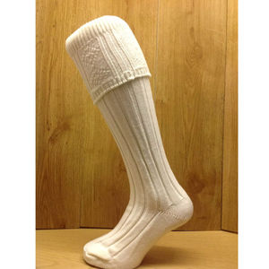 ถุงเท้ากีฬาสก็อตคุณภาพพรีเมียม ผลิตจากผ้าฝ้ายผสมขนสัตว์ ถุงเท้ายาวถึงเข่าสำหรับวิ่ง - Product Image 3