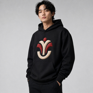 Contemporary Men <b>Hoodie</b> With <b>3D</b> Puff Print Artwork Comfortable Fit And Smooth Fabric For Streetwear Collections And Everyday Use - Product Image 6