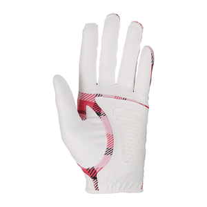 Guantes de Golf de Alta Calidad al por Mayor, Guantes Deportivos de Microfibra con Diseño a Cuadros Rosas, Antideslizantes, para Mano Derecha - Product Image 2