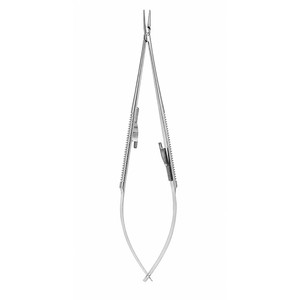 Porte-aiguilles micro-jupes JACOBSON à manche plat, droit et courbé, avec ou sans verrouillage, instrument chirurgical ZETOMEDPRO - Product Image 1