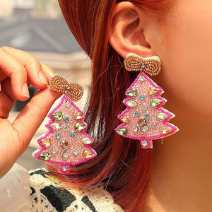 Décorations de Noël artisanales légères en coton perlé, broderie de perles de rocaille, perles de diamant festives, par MULTI CRAFT - Product Image 3