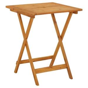 Petite table de jardin pliable en bois d'acacia massif, tables d'extérieur - Product Image 2