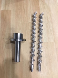 Vis sans fin d'alimentation OEM en acier allié usiné CNC, vis spirale pour équipement de convoyage, arbre de vis sur mesure de haute précision - Product Image 4