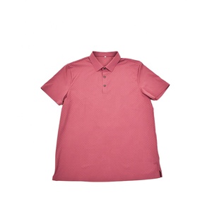 Chemise de golf pour homme sur mesure, solide, ODM, 100% coton, séchage rapide, respirante, coupe régulière, manches courtes - Product Image 1