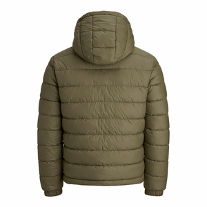 High Quality Hot Selling Winter Canvas Bubble <b>Jacket</b> Men <b>Warm</b> Outdoor Regular Lightweight Windproof Casual Front Custom Logo - Product Image 5