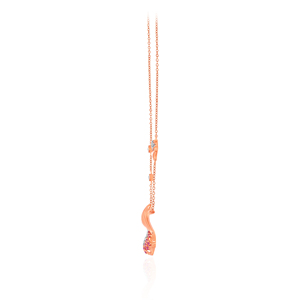 GLEAMORA ENTERPRISE - Colgante de Diamante Cultivado en Laboratorio con Corte Brillante en Forma de Corazón, Oro Rosa, para Mujer, Moderno, 14K, 3.946g, Color H, para Boda - Product Image 3
