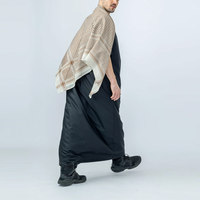 Pakaian Muslim Tradisional Pria Thobe Bordir, Pakaian Thobe Warna Solid, Jubba Pria, Thobe/Thawb Arab Custom
