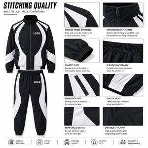 High Quality Custom Woven label windbreaker full <b>Set</b> Relaxed Fit Breathable Quick Dry nylon/polyester winter suits - Product Image 6