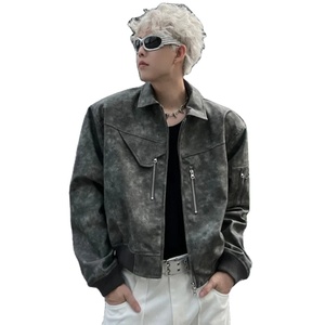 2024 logotipo personalizado mangas de cuero negro bordado pareja universidad béisbol hombres chaqueta Letterman azul claro Varsity chaqueta - Product Image 2