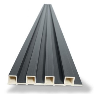 Paneles de Revestimiento de Pared WPC Resistentes al Agua con Elegante Diseño de Listones, Ideales para Entornos <span class=keywords><strong>Interiores</strong></span> Modernos - Product Image 1