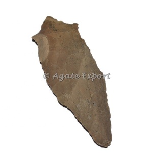 งานฝีมือหินกึ่งมีค่ามือคีบขวานหัวลูกศรอาเกต - Product Image 2