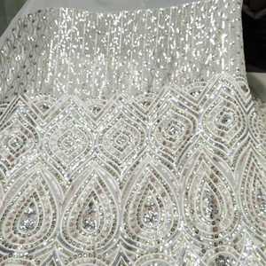 Elegant Cotton Embroidery <b>Fabric</b> for Custom Made Dresses Luxury Gowns Party Wear and Fashion Clothing with OEM Support Available - Product Image 5
