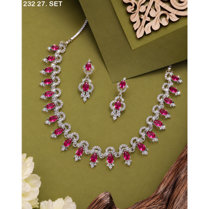 Collar de Diamantes Americanos MIJ para Mujer, Collar de Diamantes AD de Lujo, Collar de Diamantes para Fiesta, Conjunto de Collares de Diamantes de Imitación para Novia - Product Image 3