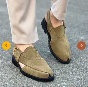 Men's Olive Suede Open Toe <b>Slides</b> <b>Slip</b>-On Casual Sandals Rubber Outsole EVA Midsole Summer Breathable Solid Style - Product Image 6