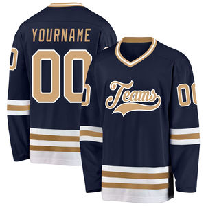 Maillot de Hockey sur Glace Personnalisé pour Homme, Manches Longues, Brodé par Sublimation, Qualité Supérieure, Style Vintage, Respirant, Vente en Gros, OEM, 2026 - Product Image 4