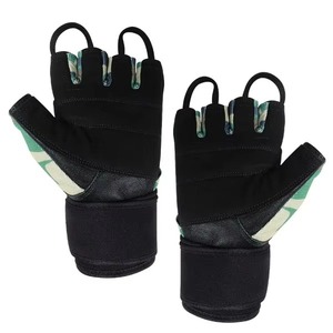 Guantes de Levantamiento de Pesas Amara de Cuero Genuino, Unisex, Medios Dedos, con Logotipo y Color Personalizados para Entrenamiento Físico, Venta al Por Mayor - Product Image 4