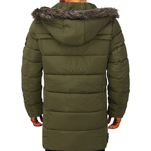 Parka à capuche pour homme au toucher doux - Style streetwear d'hiver, design confortable et moderne, veste d'hiver - Product Image 3