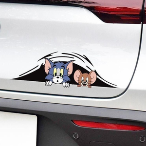 Calcomanías Decorativas para Autos con Diseños de Dibujos Animados, Impresión UV Personalizada, PVC Ecológico, Resistentes al Agua - Product Image 4