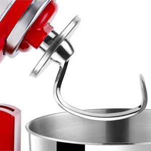 Gancio per impasto in acciaio inossidabile lucidato IAGREEA per robot da cucina KitchenAid con testa inclinabile da 4,5-5 quarti, lavabile in lavastoviglie - Product Image 1