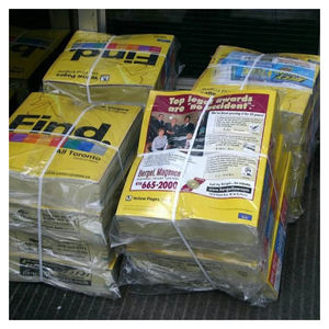 Papiers usagés jaunes, vieux dossiers téléphoniques, balles de déchets de papier pour l'exportation vers les fabricants de papier et les acheteurs de papier hygiénique - Product Image 5