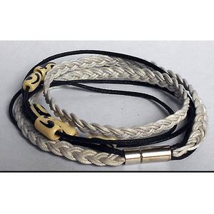 Pulsera de cuero ajustable de alta calidad con cerradura Brazaletes y pulseras de moda - Product Image 1