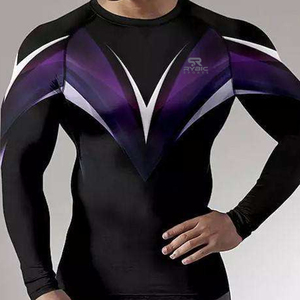 Rashguard léger et performant, anti-humidité, sublimation, logo personnalisé, tissu doux, coupe confortable, livraison directe usine - Product Image 6