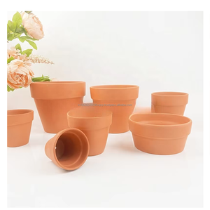Pot cuit à haute température fait à la main pour la décoration intérieure en terre cuite petits et grands pots article tendance - Product Image 1