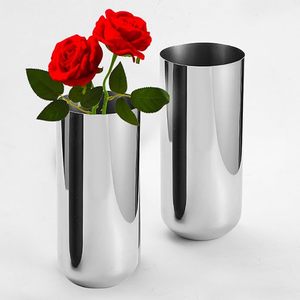 Vase à fleurs en aluminium élégant pour marque privée, accent décoratif moderne et léger pour la maison, pièce maîtresse durable pour centre de table - Product Image 5
