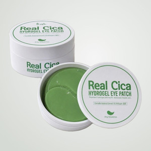 แผ่นมาส์กใต้ตา Prreti Korean Real Cica Hydrogel Eye Patches 60 ชิ้น ผลิตในเกาหลี แผ่นสีขาว เซนเทลล่า - Product Image 2