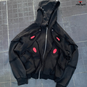 เสื้อฮู้ดดี้สไตล์ใหม่สำหรับฤดูหนาว ออกแบบเองได้ พิมพ์ลายดิจิทัล ย้อมสีพื้น ซักแบบสโตนวอช ผ้าฟลีซคอตตอน 100% เป็นมิตรกับสิ่งแวดล้อม ราคาประหยัด - Product Image 2