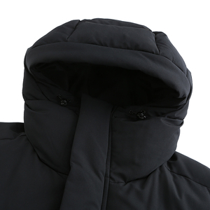 Women's Long <b>Quilted</b> Winter Jacket Hooded Full Sleeve Zipper Closure Solid Color Polyester <b>Wadding</b> Thick Warm Coat - Product Image 3