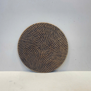 Luxury Eco-Friendly Doanket DKT69 Model Vietnam <b>Plate</b> Lining Round Rattan <b>Mat</b> Vietnam Made - Product Image 2