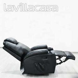 Custom Modern Manual PU Leather Cup Holders <b>Recliner</b> Chair for Living Room Furniture Supplier - Product Image 4