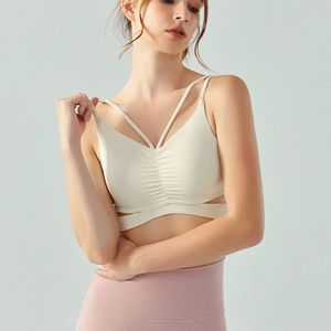 Vente en gros de tenues de sport personnalisées pour femmes, ensembles de yoga élastiques, soutien-gorge de sport à fort impact pour femmes - Product Image 3
