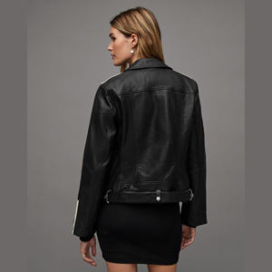 Chaqueta de Motocicleta Estampada de Primera Calidad para Mujer, con Mangas Largas de Cuero, Chaqueta Bomber de Invierno, Chaqueta de Cuero para Mujer - Product Image 2