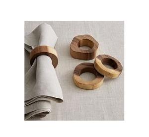 Anillos de servilleta de madera natural, soporte para servilletas, nuevo diseño, para mesa, hotel, restaurante, hecho a mano en India, calidad superior. - Product Image 5