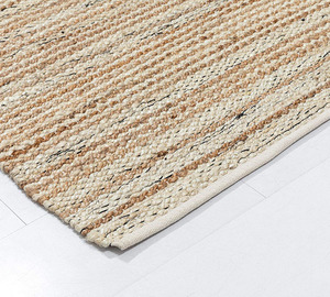 Alfombra trenzada de yute Reversible hecha a mano DICO, alfombra Natural para uso doméstico, para oficina, sala de estar, cocina, habitación de invitados, área de sofá - Product Image 3