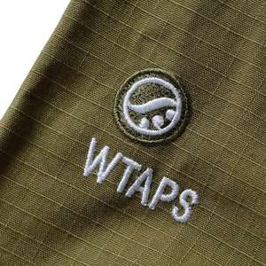 ชุดกิโมโน WTAPS BJJ สีเขียวมะกอก ผ้าฝ้าย ทรงปกติสำหรับผู้ชาย พิมพ์ลายโลโก้ที่แขนซ้าย ชุดสำหรับศิลปะการต่อสู้ - Product Image 5