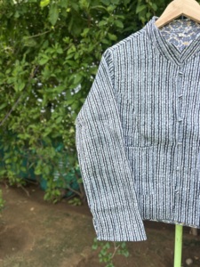 Designer Handmade Quilted Cotton <b>Winter</b> Jacket | Unisex Artisan Printed Casual <b>Coat</b> | Premium Ethical Fashion Outerwear - Product Image 6